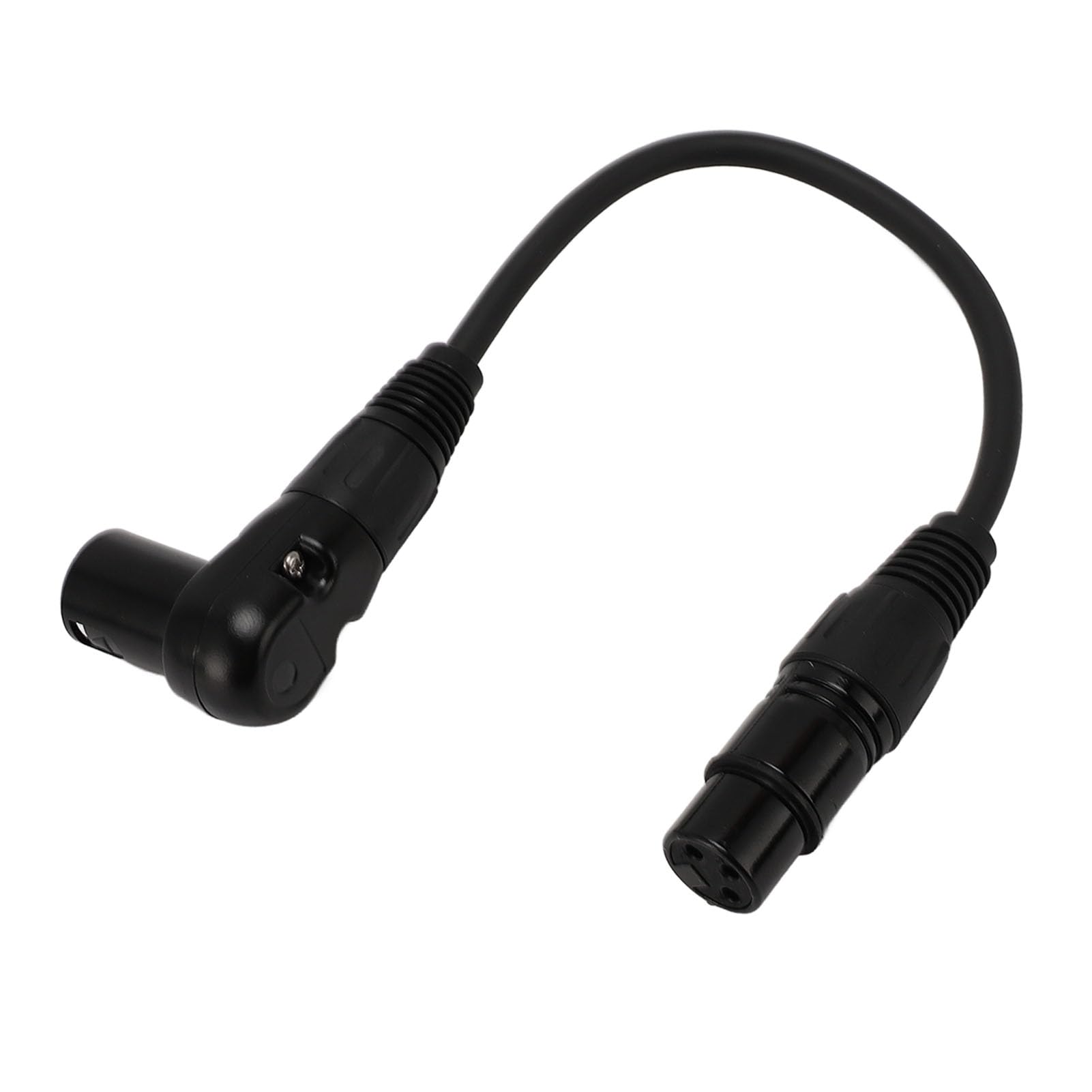 Cocoarm Cavo Microfonico XLR, Adattatore in PVC da 90 Gradi per Mixer da Studio e Altoparlanti con Angoli Regolabili (30 cm / 11,81 pollici)