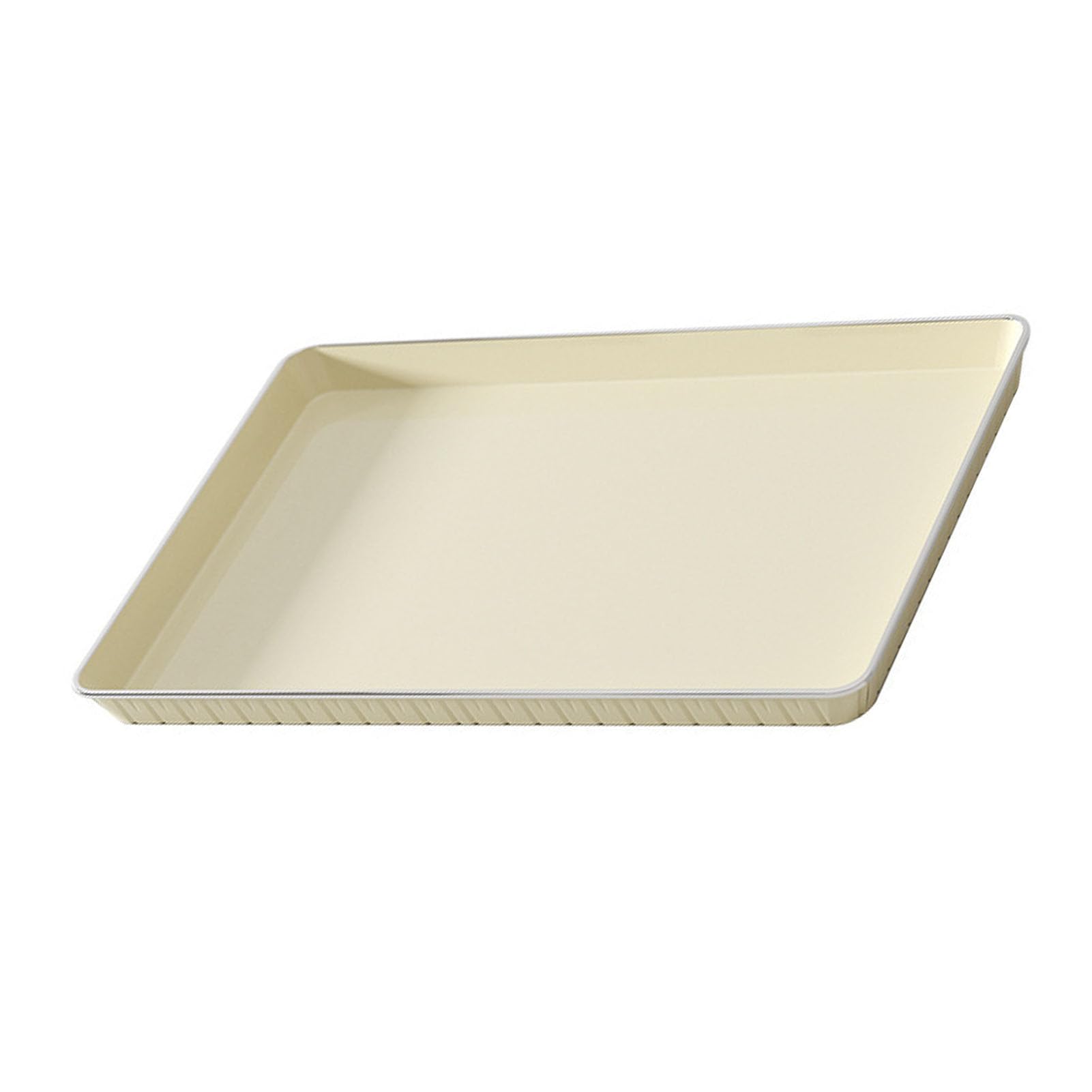 Taca do herbaty, taca do serwowania jedzenia na owoce, chleb i desery, plastikowy talerz do serwowania do domu, biura i na zewnątrz, 35 x 25 cm - trwały i stylowy design