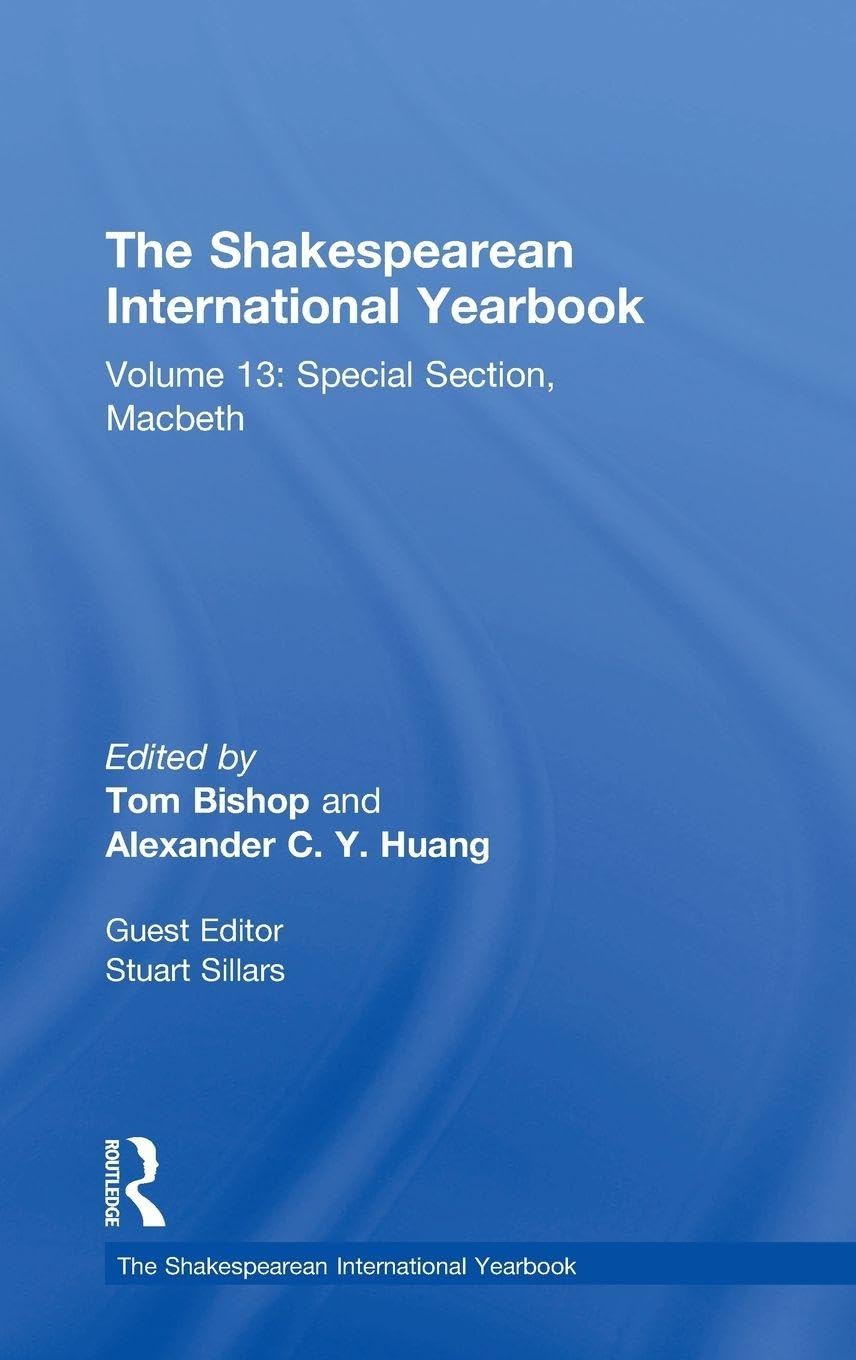 Buy The Shakespearean International Yearbook: Special Section, Macbeth (13) — BookShops.in