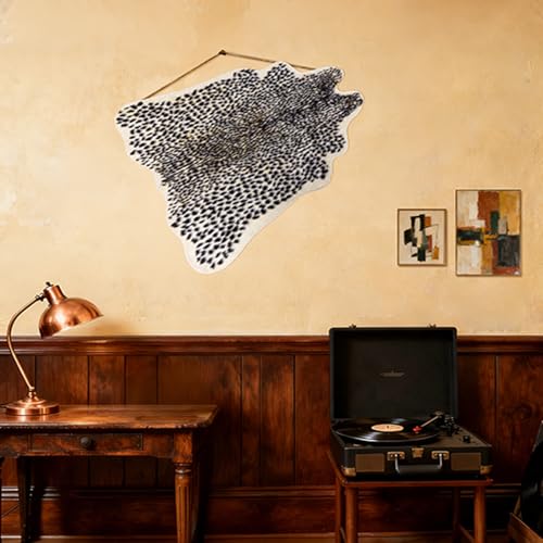 Tapete Leopardo Faux Pelo 100x95 cm para Hogar miniatura 5