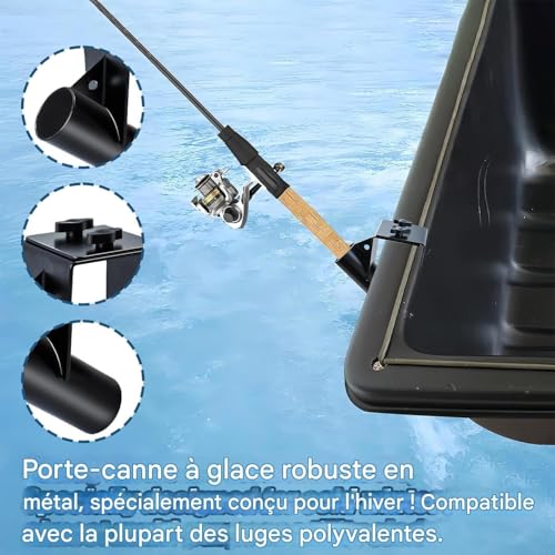 Support de canne à pêche sur glace robuste matériel abri de pêche hiver - 2