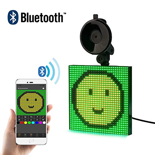 Leadleds 12V Car Window Sign Bluetooth Connected Fast Programmable by Smartphone for Car, Taxi, Store - Thumbnail 3