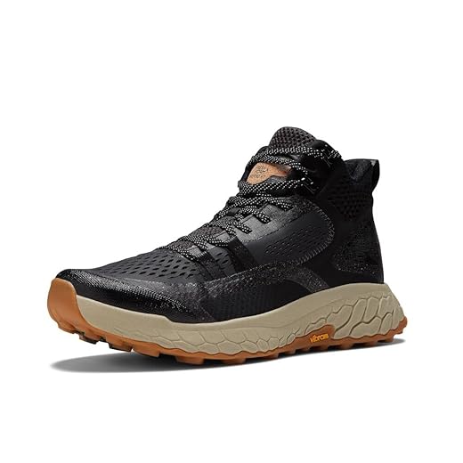 New Balance Men's Fresh Foam X Hierro V1 Mid-Cut Trail Running Shoe, Black/Timberwolf, 10