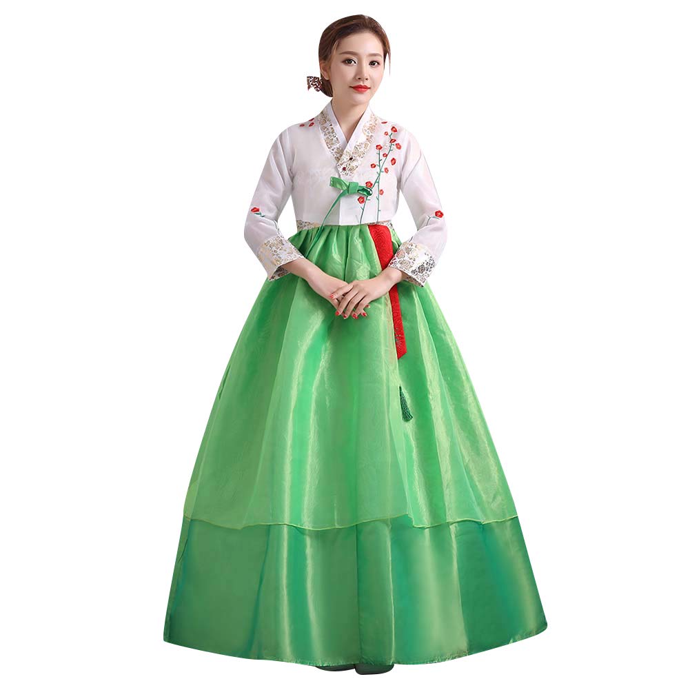 HFUMen's Korean Hanboks Asia Traditional Clothing Embroidered Wedding Formal Costume Blouse Waistcoat Pants Outfit