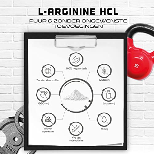 L-Arginine HCL - 500 g - L-Arginine Hydrochloride - Premium: plantaardige L-Arginine HCL - Optimale oplosbaarheid - Puur… - Image 6
