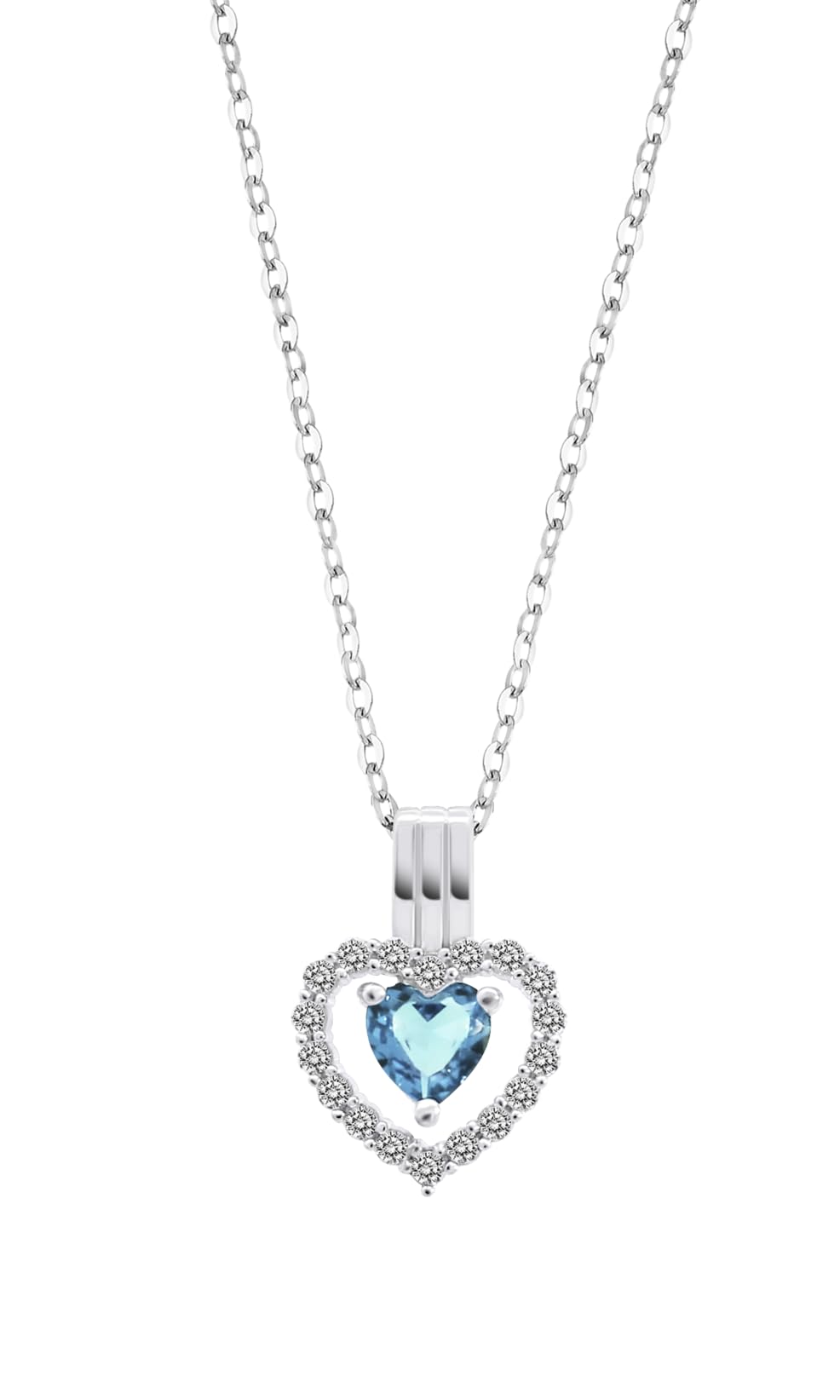 LOTUS SILVER Collar LP3555-1/4 Colors Plata Corazón 42.00 mm Mujer