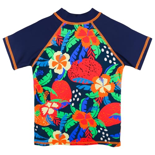 Image of TFJH E Girls Short Sleeve Swimsuit Two Piece Swimwear UPF 50+ UV 3-12 Years