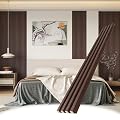 POHARE WPC Slat Wall Panels, 8 Pack Accent Slat Wood Slats for Wall and Ceilings, Acoustic Panels for Interior Wall Modern Décor, Walnut, 95 x 6 in