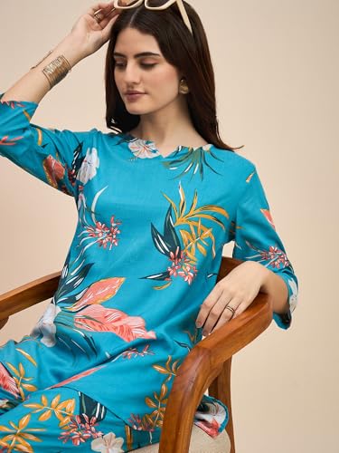 Image of Truvon Fashions Women Cord Set, Kurta and Pant Set