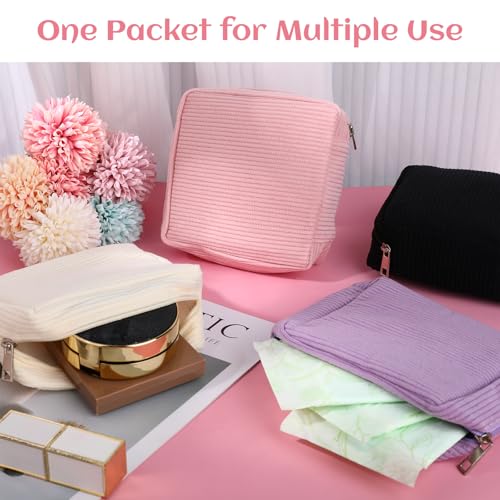 Image of 4Pcs Sanitary Napkin Storage Bag, Portable Period Bag for Teen Girls Woman