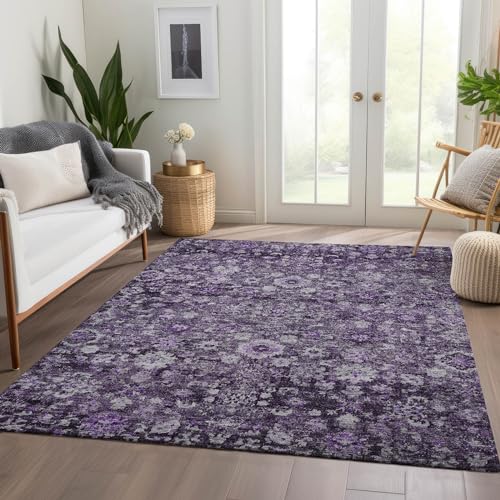 Tapete Addison Rugs Chantille Morado 3' x 5' Interior y Exterior miniatura 2