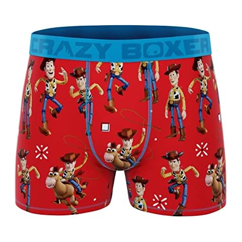CRAZYBOXER Toy Story Men's Boxer Briefs, Woody, Medium Cover