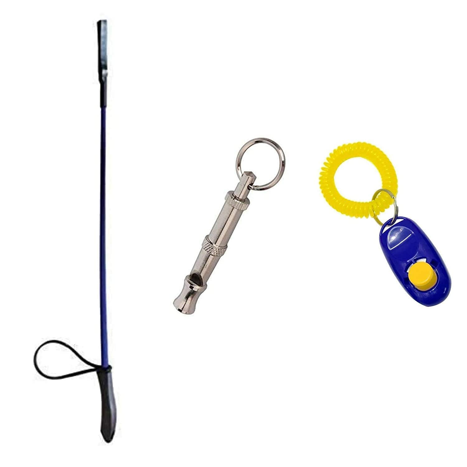 SPYNET Dog Training Kit - Training Clicker + Hunter Stick + Whistle Combo || Professional Dog Training Equipment for Small, Medium & Large Dogs (B0B1HHZ923) Amazon Price History, Amazon Price Tracker