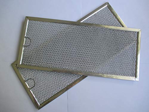 W10208631A Grease Filter Replacement for Whirlpool and Most Brands 2 Pack 12.9" x 5.9" [Packed in Box]