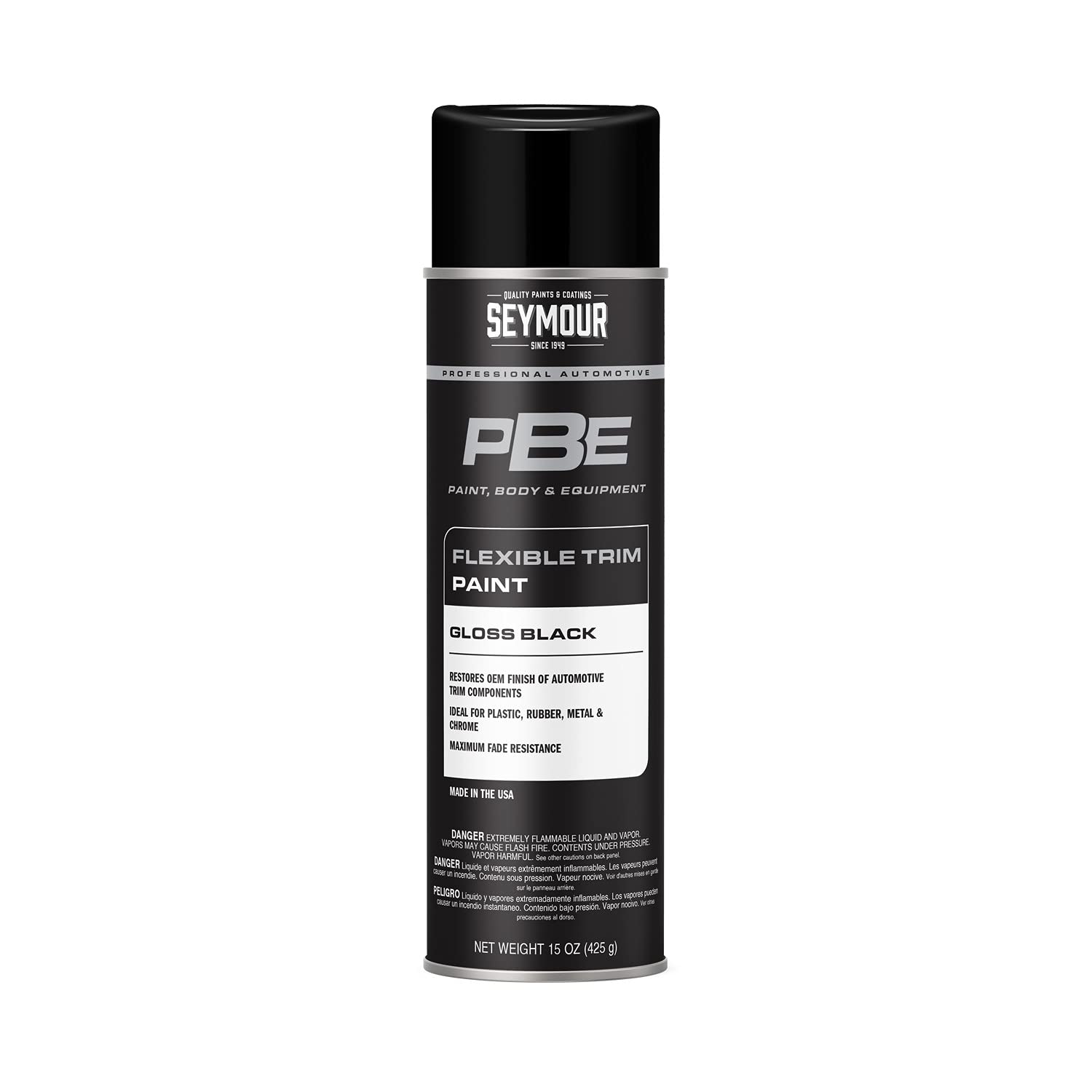 Seymour 20-1677 PBE Professional Trim Spray Paint, Gloss Black