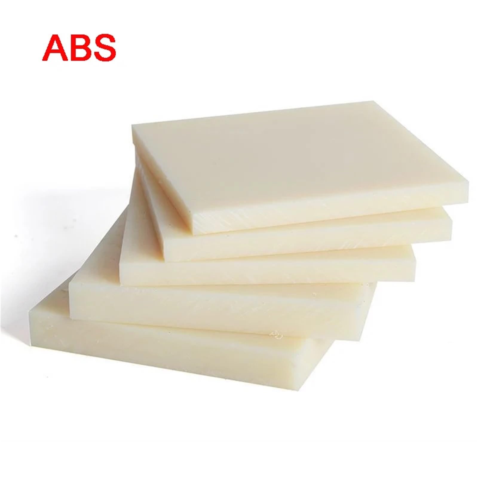 ABS-Kunststoffplatten 1–3 Stück ABS-Kunststoffplatten, 1–20 mm Dicke, CNC-Technikblech, Beige, 100 x 200, 250, 300 Bastelarbeiten