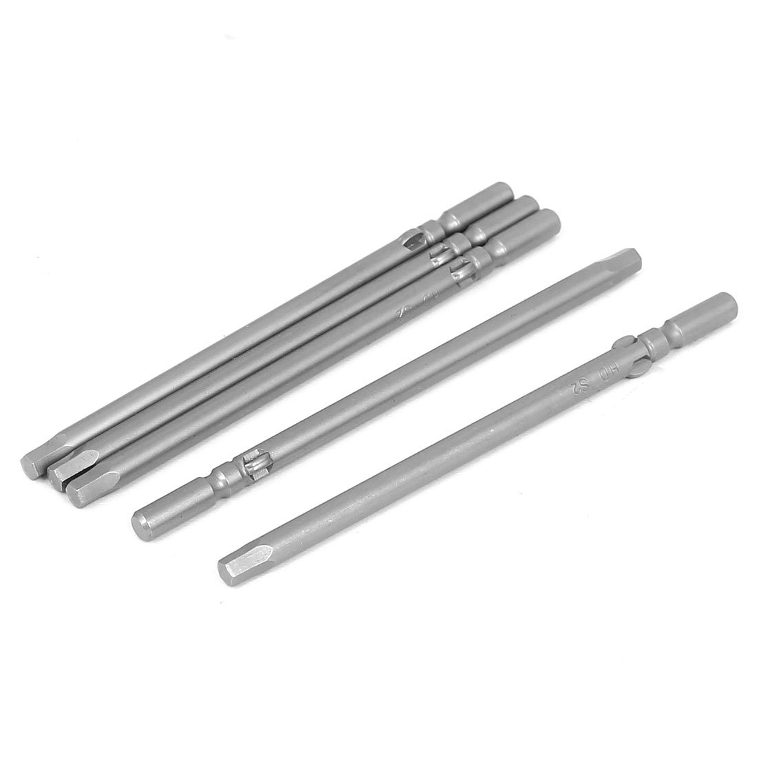 Aexit 5mmx100mmxH4 0 Round Screw Guns Screwdrivers Shank Magnetic Electric Hex Screwdriver Bits Power Screwdrivers 5 Pcs