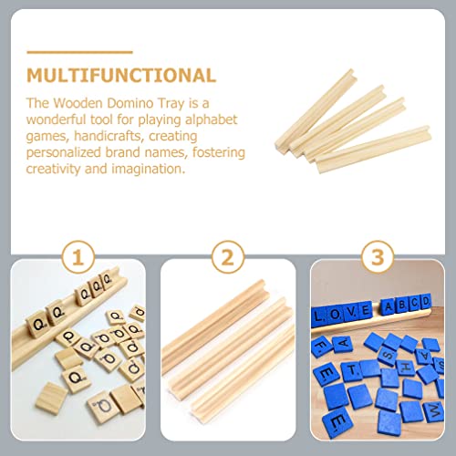 Soportes de Madera para Dominó y Bases de Letras 7.5 in miniatura 4