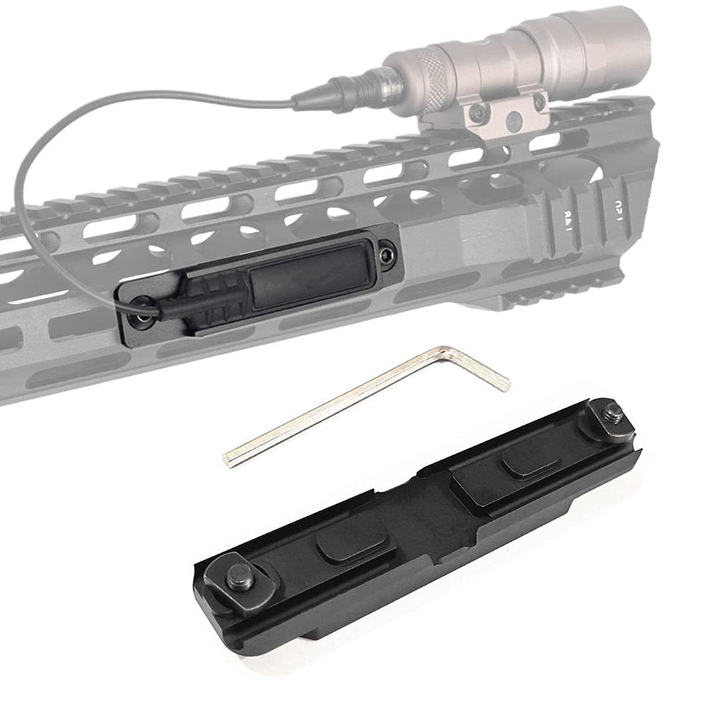 HWZ Sistema de control de luz táctico para Mlok compatible Keymod CNC panel de bolsillo para M300 M600 linterna presión pad interruptor ranura