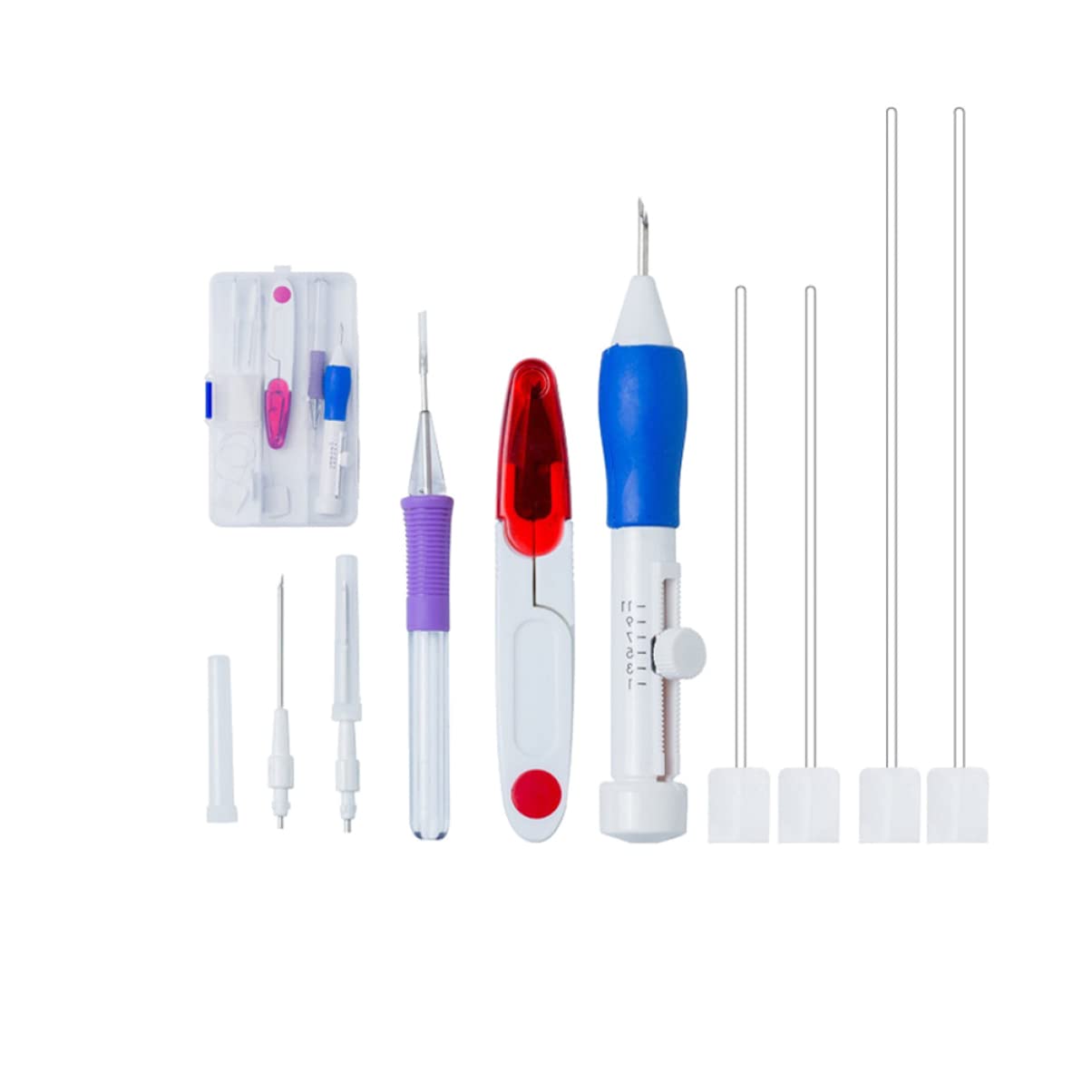 ARTIBETTER 2pcs Punch Needle Kit Embroidery Pen Set Hand Embroidery Kit for Thread Knitting Sewing