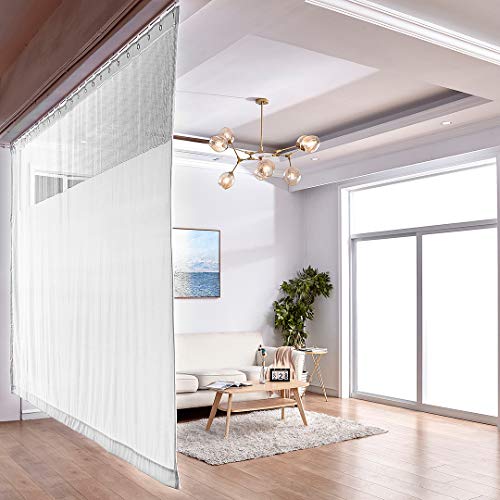 Bowcor Room Divider Privacy Cubicle Curtain Mesh Top Medical Flexible Curtains With Grommet For Spa Lab Clinic Curved Room 1 Panel (Track Hardware Not Included) #TOP6