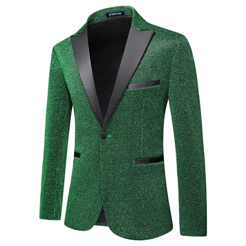 Mens Tuxedo Suits Slim Fit Party Blazer for Men Shiny Dress Coat Jackets Classic Regular Fit 2 Piece Suits Set2