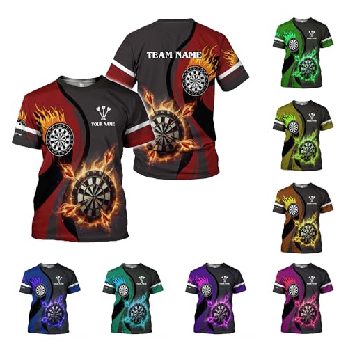 T-shirt sport fléchettes 3D durable et maillot personnalisé homme