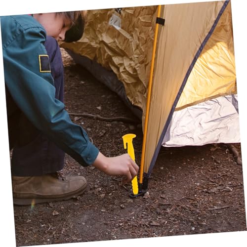 Carpas de Acampar Estables Evitando Tropiezos con Clavijas Plásticas 3