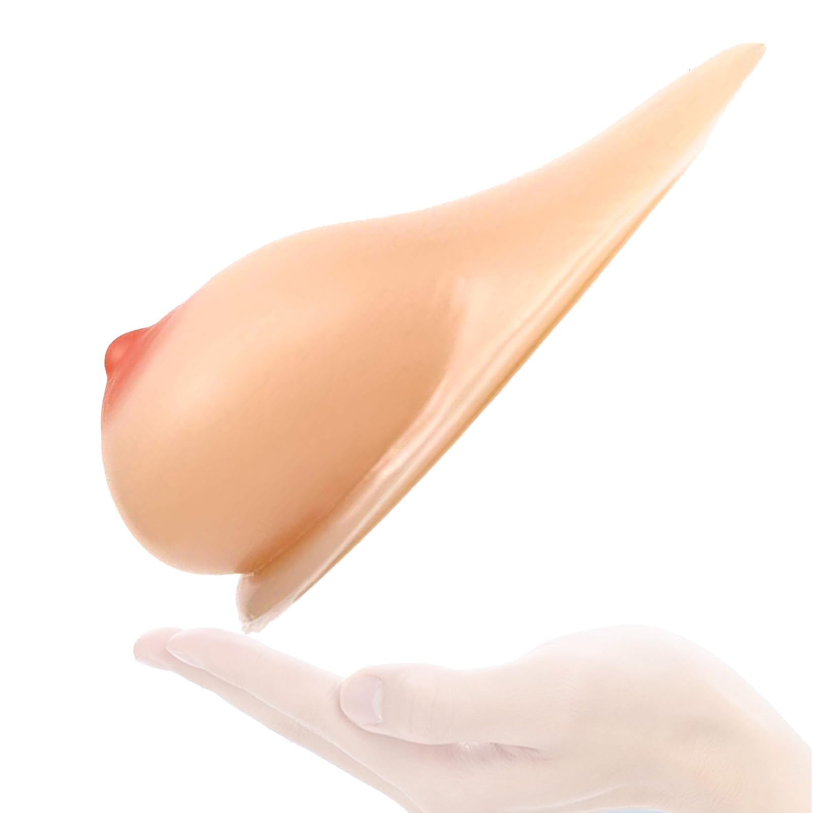 Nude,EE|Cup (1600g/Pair),OSEMISS Silikonowe formy piersi o długim ogonie, samoprzylepne, sztuczne piersi, pacjentki po mastektomii/transseksualiści/transwestyci, wkładki do stanika, wzmacniające