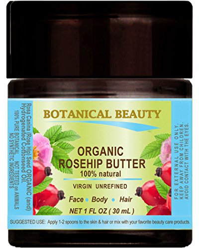 ROSEHIP SEED OIL - BUTTER ORGANIC 100% Natural/VIRGIN/UNREFINED/RAW / 100 PURE BOTANICAL. 1 Fl.oz.- 30 ml. For Skin, Hair and Nail Care.
