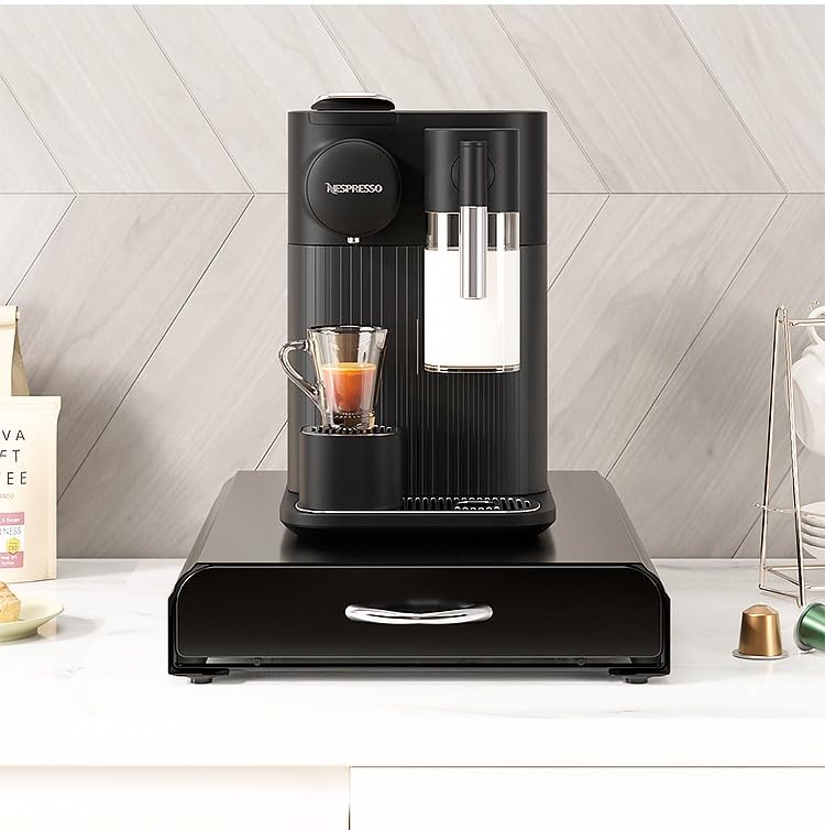 Image of THW 60pc Capsule Drawer Pod Holder Carbon Black -60Pc Capsules Holder & Machine Stand - Compatible with Pods Original Line Pods ( ONLY DRAWER )