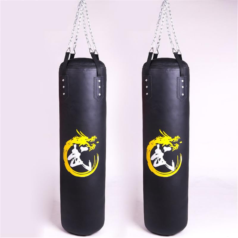 Sacco Boxe Sacco di Sabbia da Boxe Cavo, Sacco di Sabbia da Boxe Appeso, Sacco da Boxe for Allenamento Fitness Sacco da Box(Black Length 120cm)
