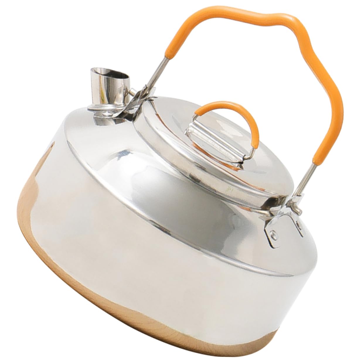 BESPORTBLE Stainless Kettle Silver Teapot Camping Teapot Water Kettle Outdoor Accessories