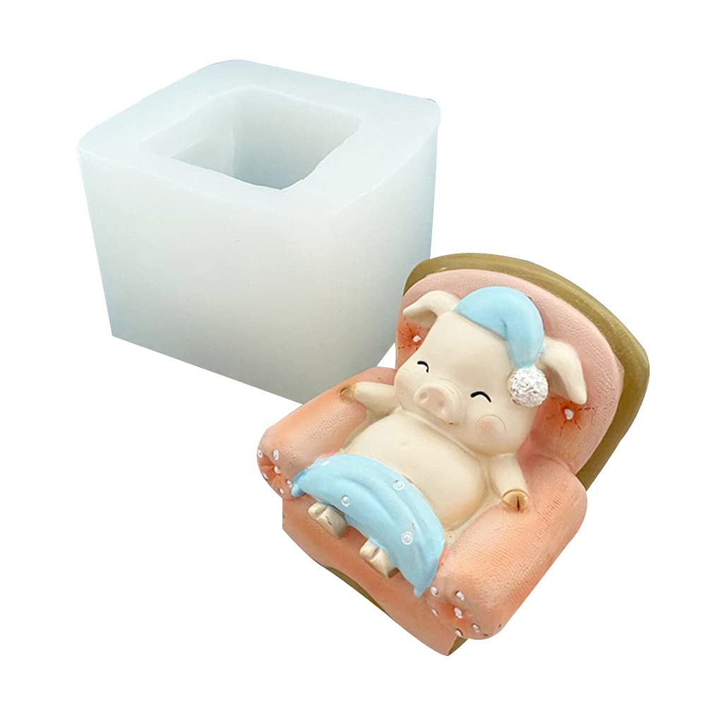 3D-Cartoon-Seifenform, lebensmittelecht, weiche Silikonformen, Herstellung von Eisblöcken, Süßigkeiten, Fondant, Gelee, Dekoration, Backzubehör