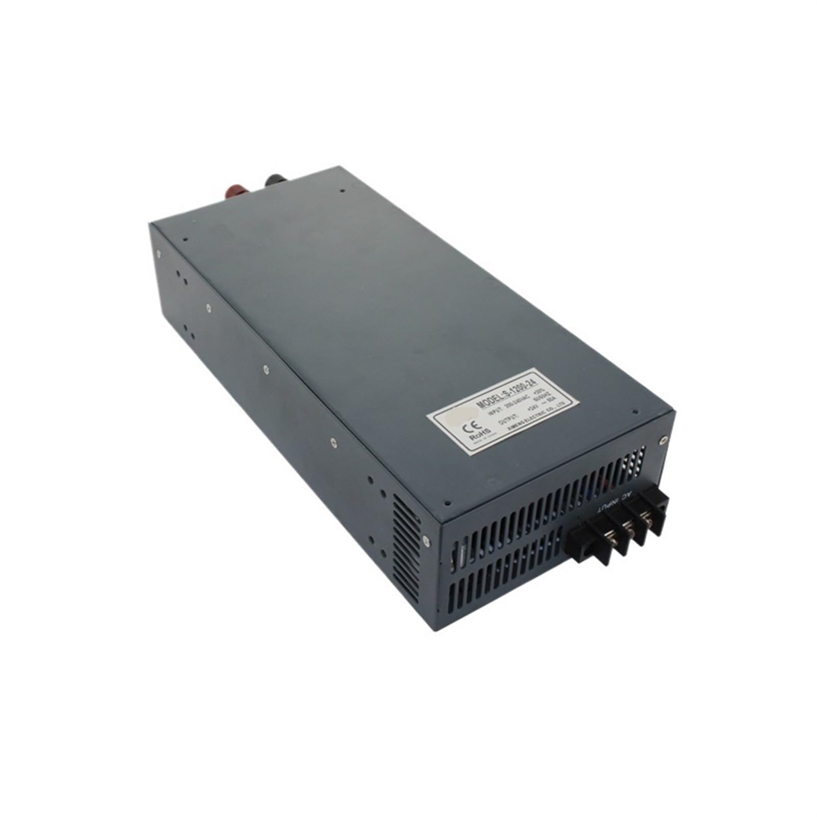 Alimentation CA/CC 1200W 24V anti-surchauffe pour automates industriels