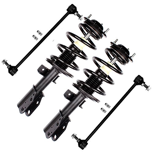 cciyu Complete Suspension Kit Fits 2011-2014 for Buick Enclave, 2011-2014 for Chevrolet Traverse, 2011-2014 for GMC Acadia Includes Front Stabilizer Sway Bar End Link Complete Struts Assembly