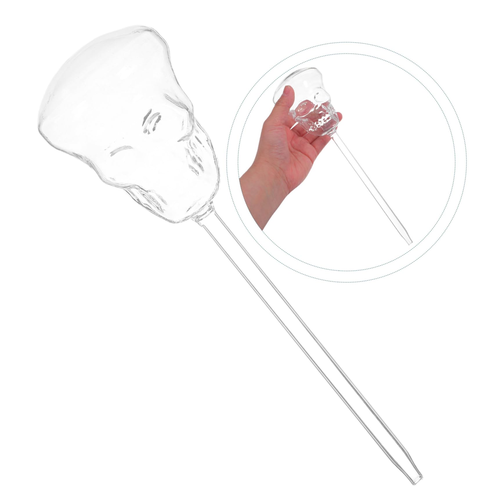 Abaodam 3 Pezzi Irrigazione Automatica del Pianta Can del Cranio Piante da Appartamento Fioriere Autoirriganti Gocciolare Se Stesso Globo di Irrigazione del Cranio Ugello da Giardino