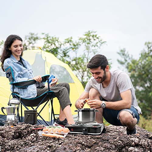 RANJIMA Elektrischer Kohleanzünder Kohlebrenner, 1000W Premium Kohleanzünder Elektrisch für Kohle, Mobile Herdplatte Elektro, Heizplatte Brenner mit Kohlegitter für Kokoskohle, Bambuskohle, Holzkohle
