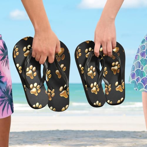 STAYTOP Cat Paw Print Flip Flops Sandals of Men's & Women's,Sandals Beach Slippers Shower Slides4