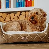Nobby 70869 Komfortbett Oval für Hunde oder Katzen Ceno L x B x H: 55 x 50 x 21 cm, braun