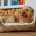 Nobby 70869 Komfortbett Oval für Hunde oder Katzen Ceno L x B x H: 55 x 50 x 21 cm, braun