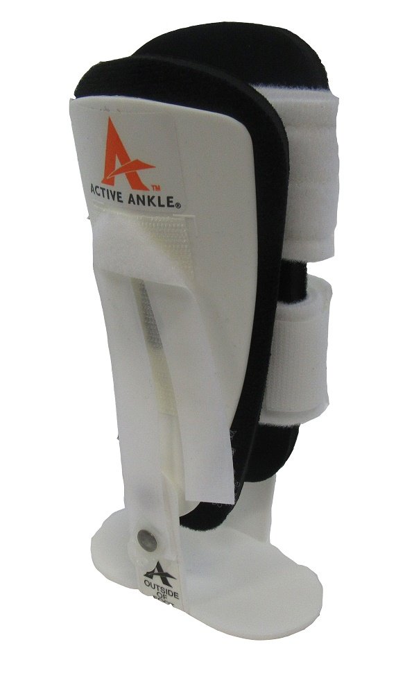 Active Ankle T-1 Ankle Brace (Large, White)