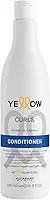 Yellow Curls Condicionador – Para cabelos ondulados e cacheados - Hidratação e anti-frizz - Textura delicada - Cabelos com ondas finas e cachos - Definição, movimento e disciplina - Qualidade profissional de salão 500ml