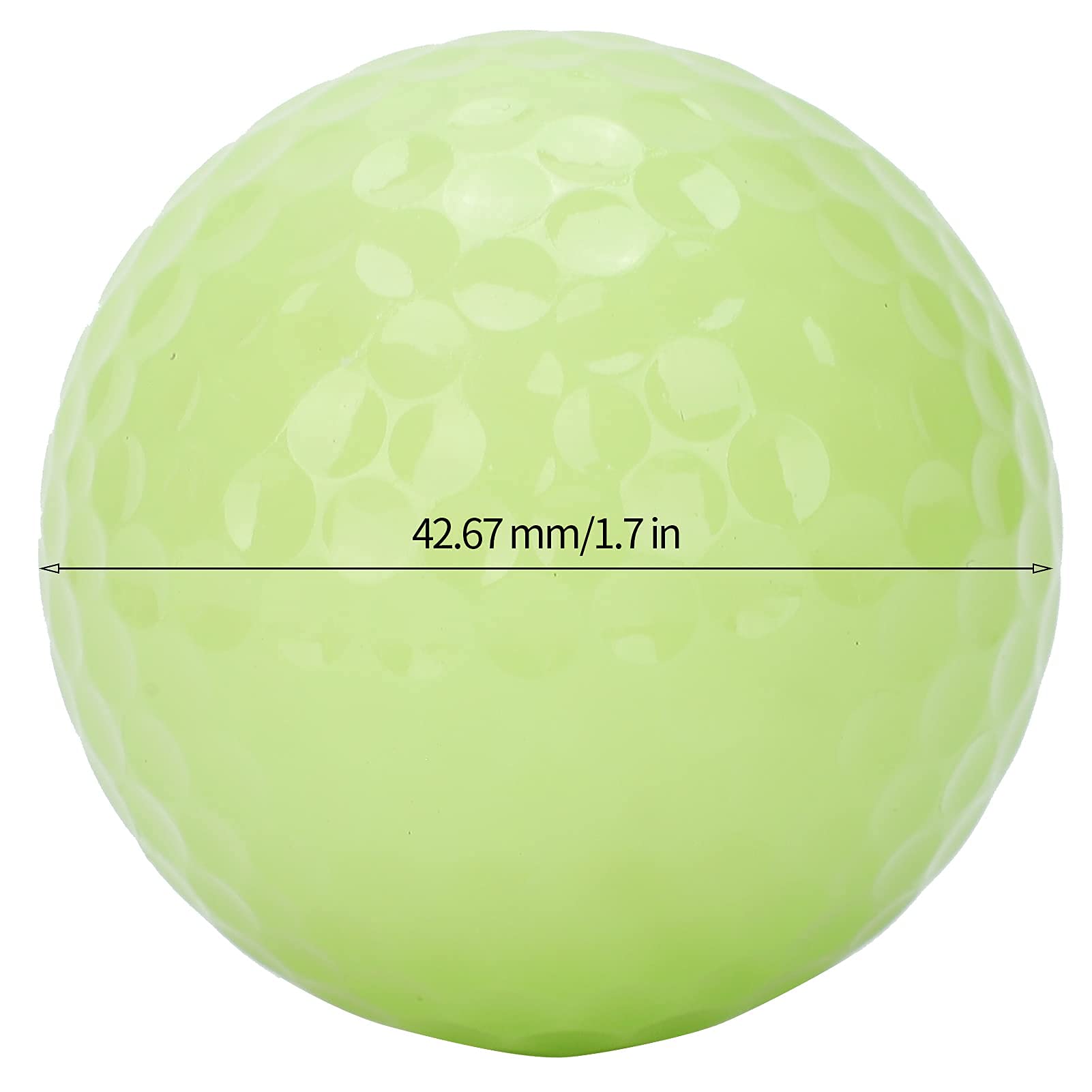 Alomejor 12 Piezas de Bolas de Golf nocturnas, Bolas de Golf Brillantes, Bolas de Entrenamiento de Golf, Bolas flotantes Luminosas de Golf