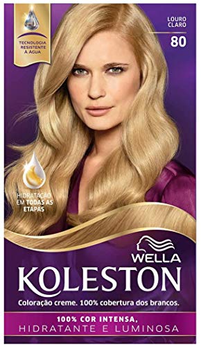 Coloração Creme Kit, Koleston, Louro Claro 80