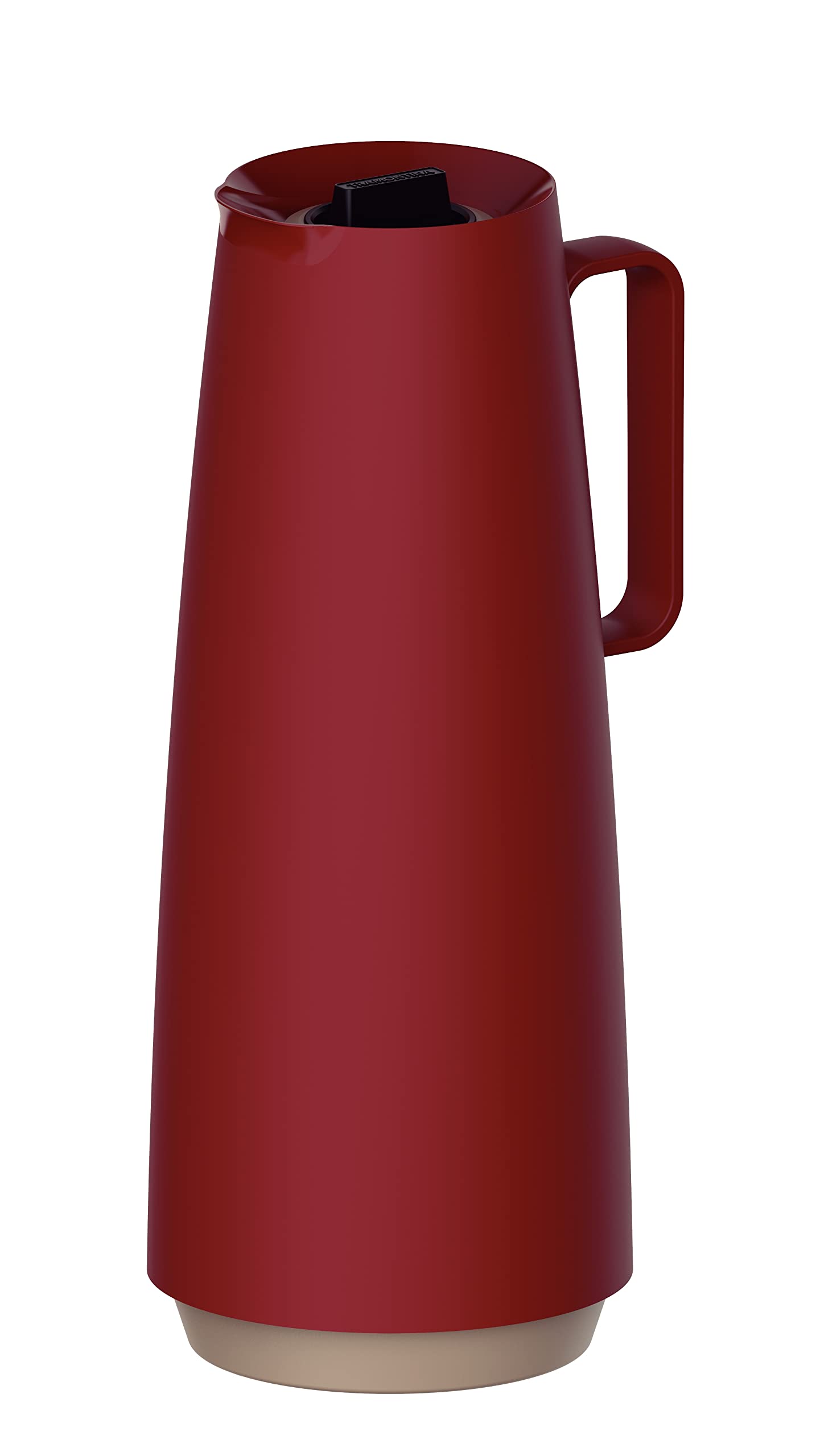 Tramontina Exata Red Plastic Thermal Flask with 1 Liter Glass Liner