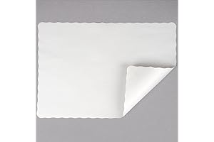 LP100 White 10 x 14 Inch Fancy Paper Placemats For Wedding - 1000 Count