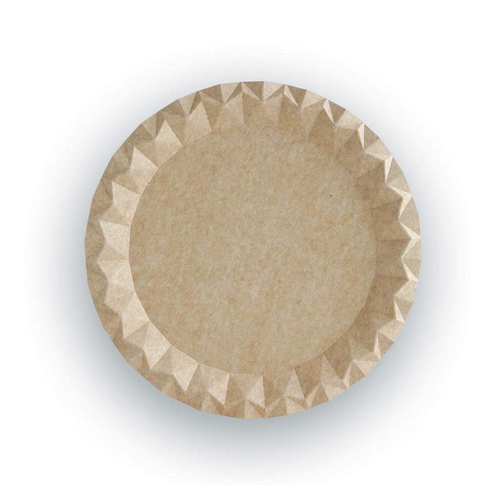 600 uds - Platos llanos redondos 230 mm cartón kraft ecológico - Desechables, reciclables y compostables - Ideal para fiestas, cumpleaños, bares, restaurantes, eventos, catering