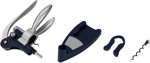 Miniatura 2 de MichaelGraves Rabbit - Abridor vertical de botellas de vino con palanca, base de sujeción, sacacorchos extra largo y removedor de papel de aluminio