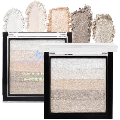 AMY'S DIARY Eyeshadow Palette Glitter Eye shadow Makeup 5 Colors,Netual Brown Eyeshadow Shiny Sparkle Shimmer Waterproof eyeshadow Pallete Make Up (5colors-2) Cover